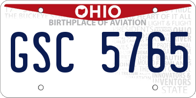 OH license plate GSC5765