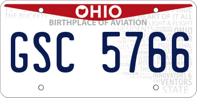 OH license plate GSC5766