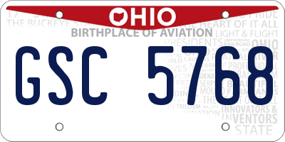 OH license plate GSC5768