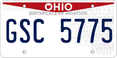 OH license plate GSC5775