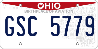 OH license plate GSC5779