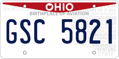 OH license plate GSC5821