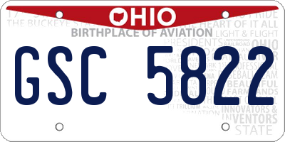 OH license plate GSC5822