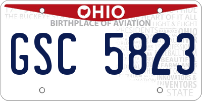 OH license plate GSC5823