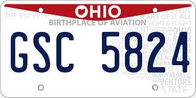 OH license plate GSC5824