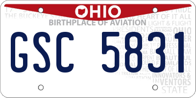 OH license plate GSC5831