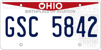 OH license plate GSC5842