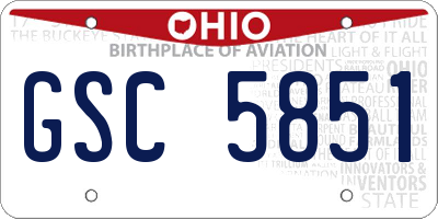 OH license plate GSC5851