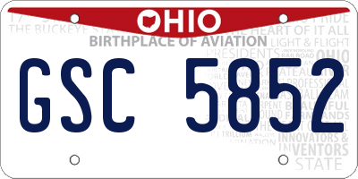 OH license plate GSC5852