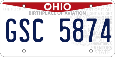 OH license plate GSC5874