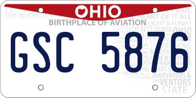 OH license plate GSC5876