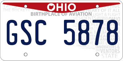 OH license plate GSC5878