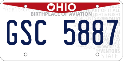 OH license plate GSC5887