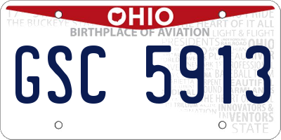 OH license plate GSC5913