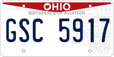 OH license plate GSC5917