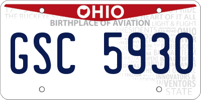 OH license plate GSC5930