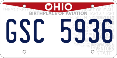 OH license plate GSC5936