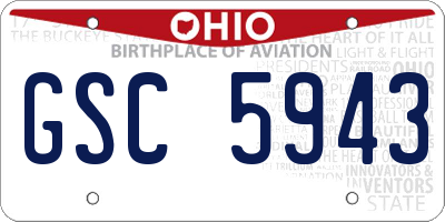 OH license plate GSC5943