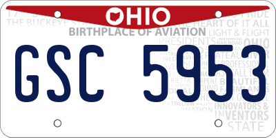 OH license plate GSC5953