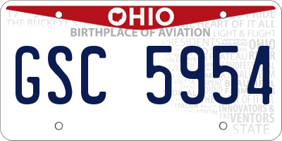 OH license plate GSC5954