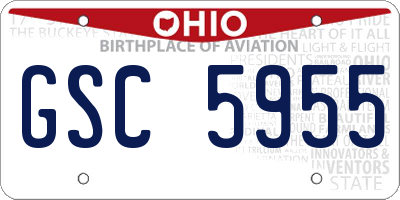 OH license plate GSC5955