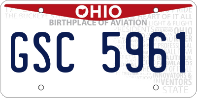 OH license plate GSC5961