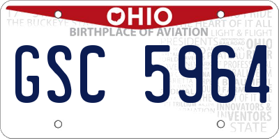 OH license plate GSC5964