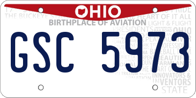 OH license plate GSC5973