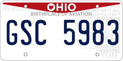 OH license plate GSC5983