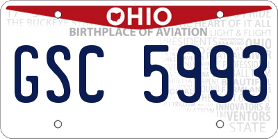 OH license plate GSC5993