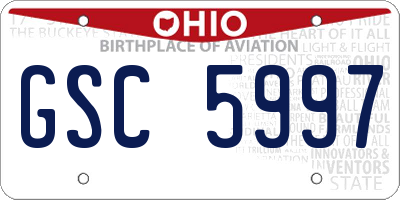 OH license plate GSC5997