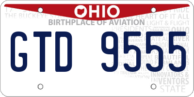 OH license plate GTD9555