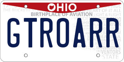 OH license plate GTROARR