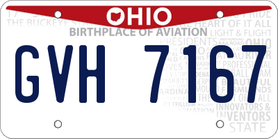 OH license plate GVH7167