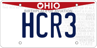 OH license plate HCR3