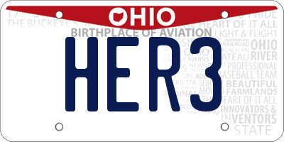 OH license plate HER3