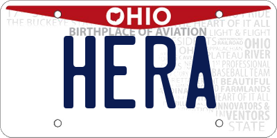 OH license plate HERA