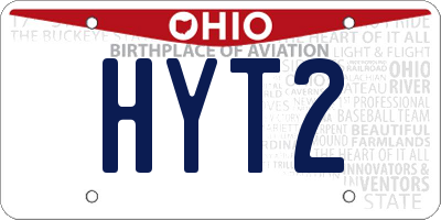 OH license plate HYT2