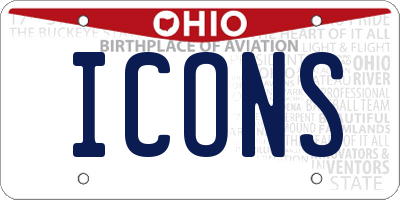 OH license plate ICONS