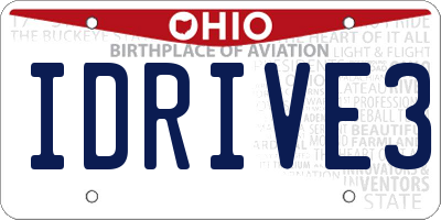 OH license plate IDRIVE3