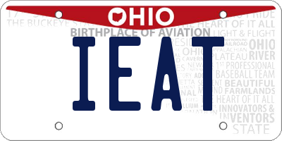 OH license plate IEAT