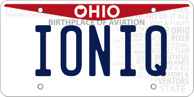 OH license plate IONIQ