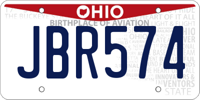 OH license plate JBR574