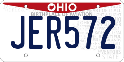 OH license plate JER572