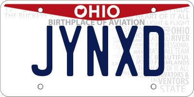 OH license plate JYNXD