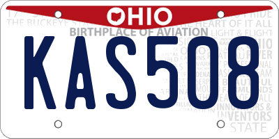 OH license plate KAS508