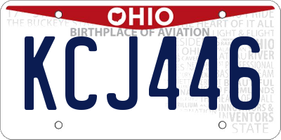 OH license plate KCJ446