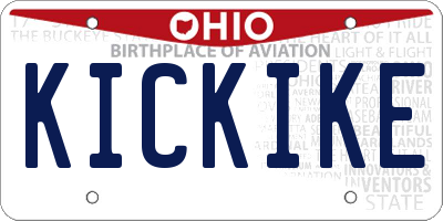 OH license plate KICKIKE