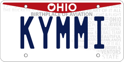 OH license plate KYMMI