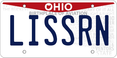 OH license plate LISSRN